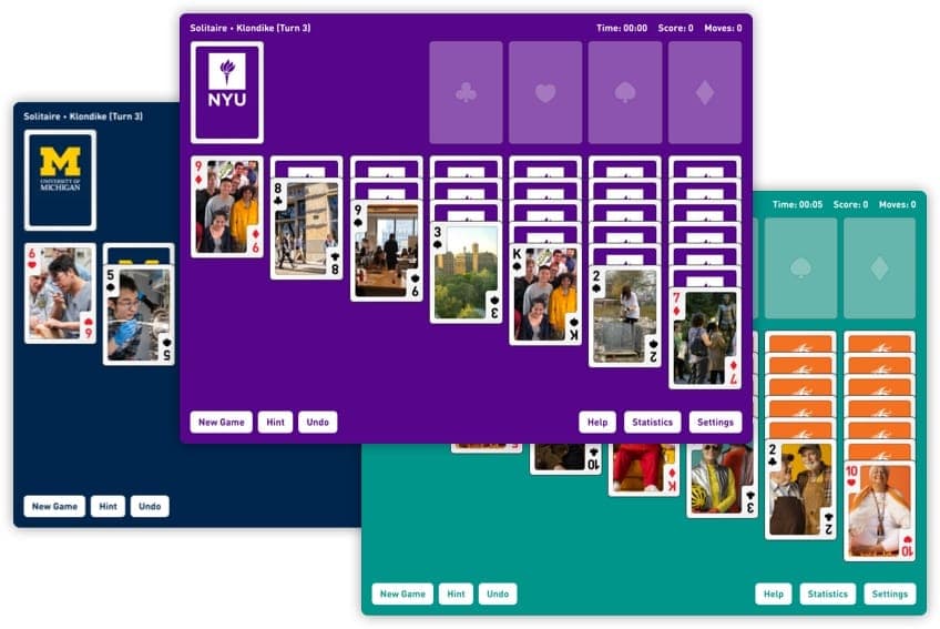 Custom embedded Solitaire card game