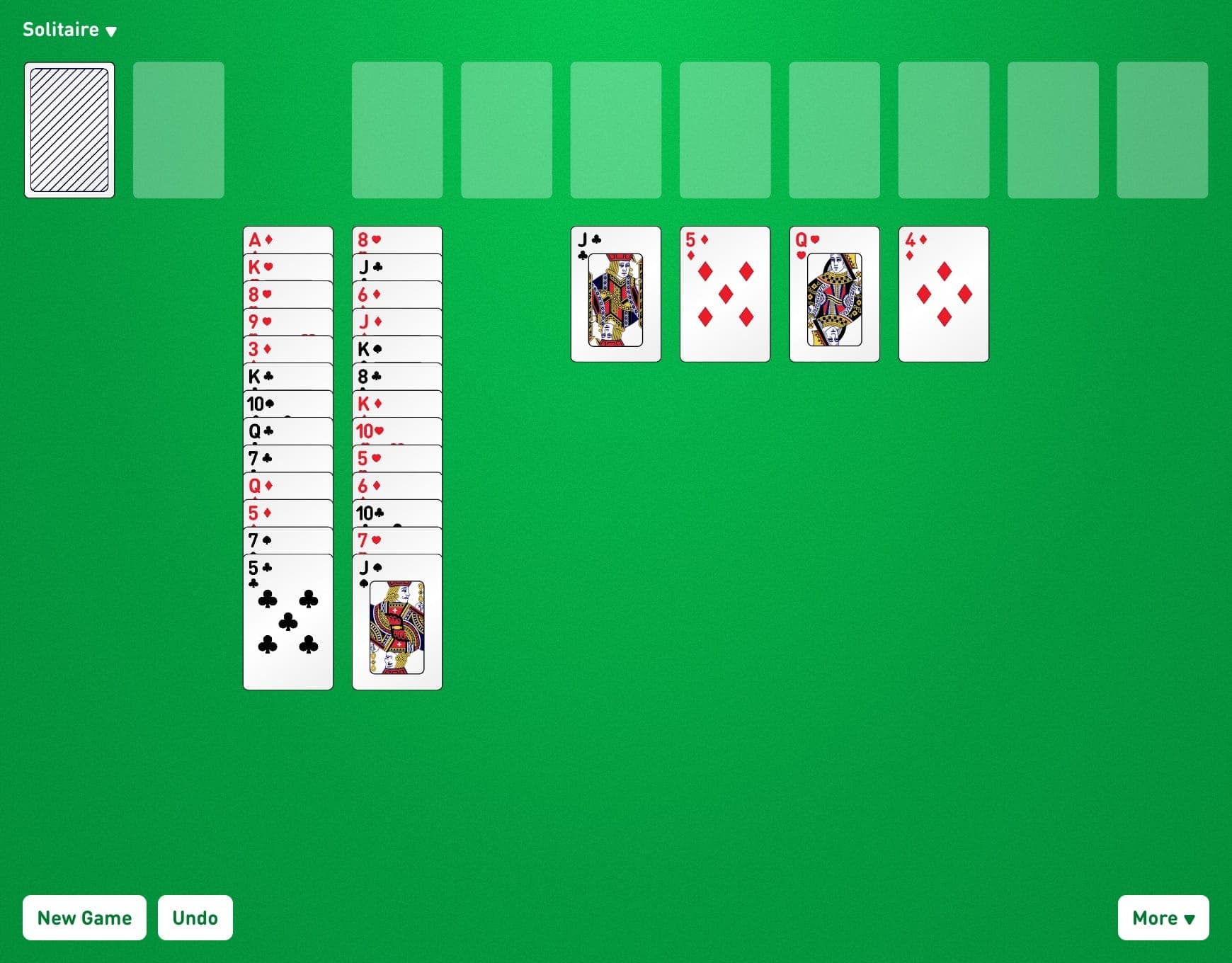 Aces and Kings Game Layout