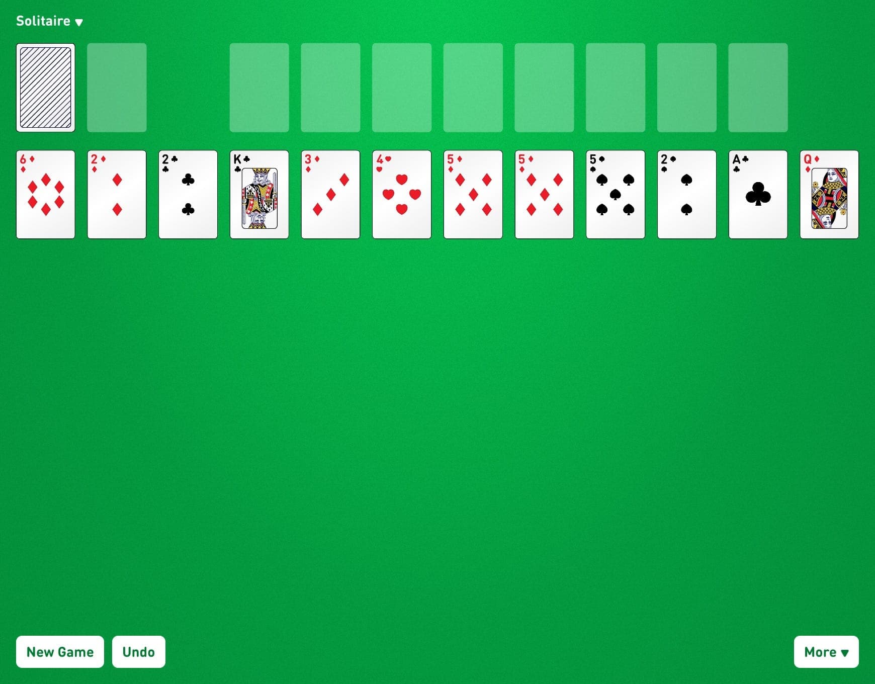 Busy Aces Game Layout