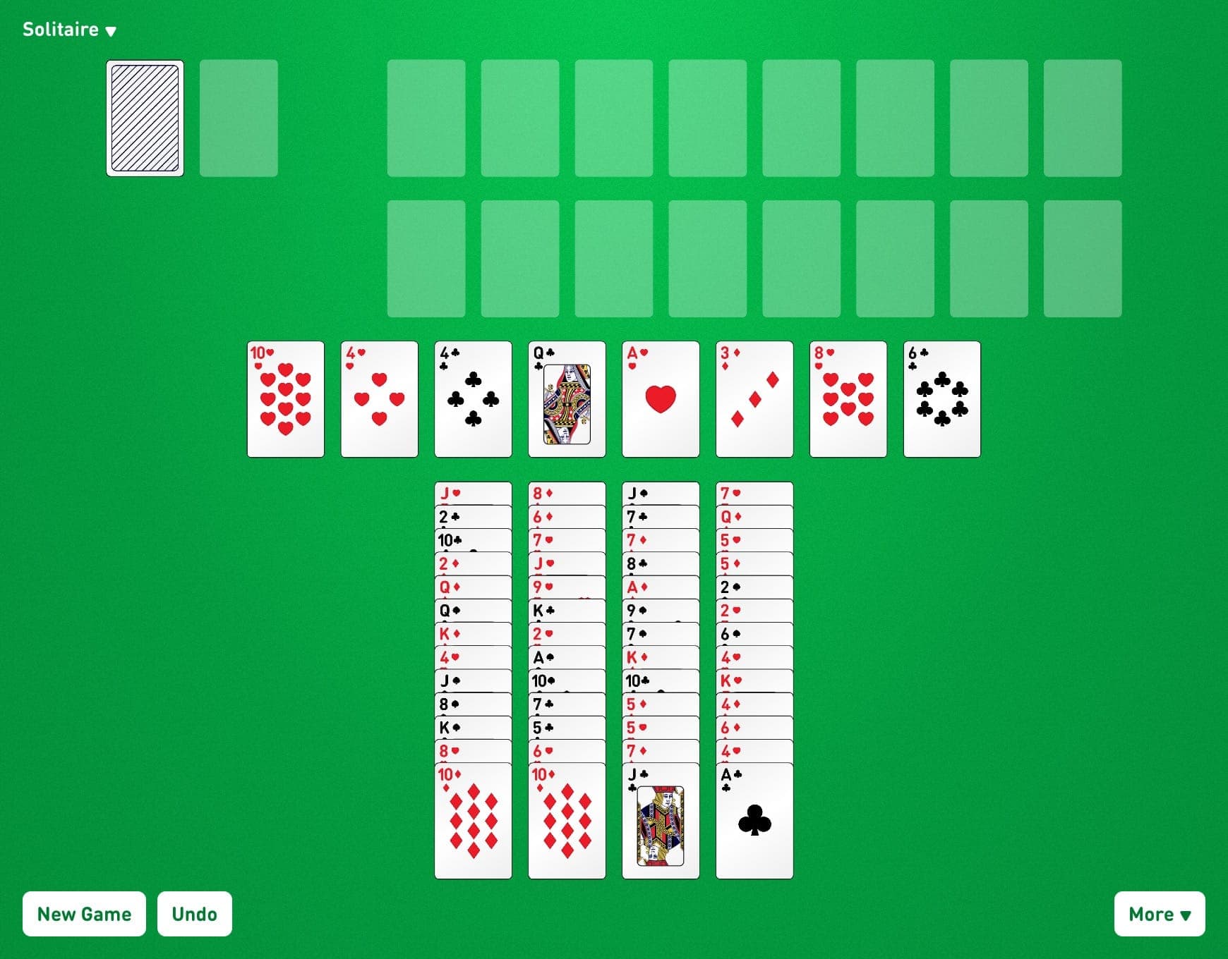 Double Aces and Kings Game Layout