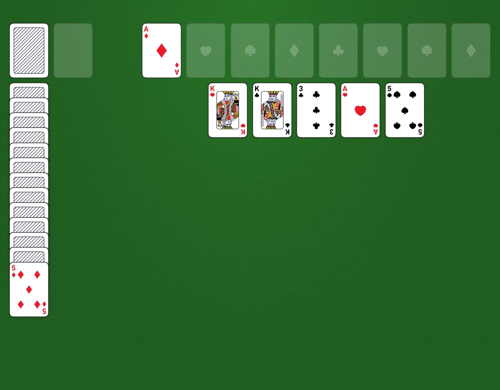 Double Canfield Game Layout