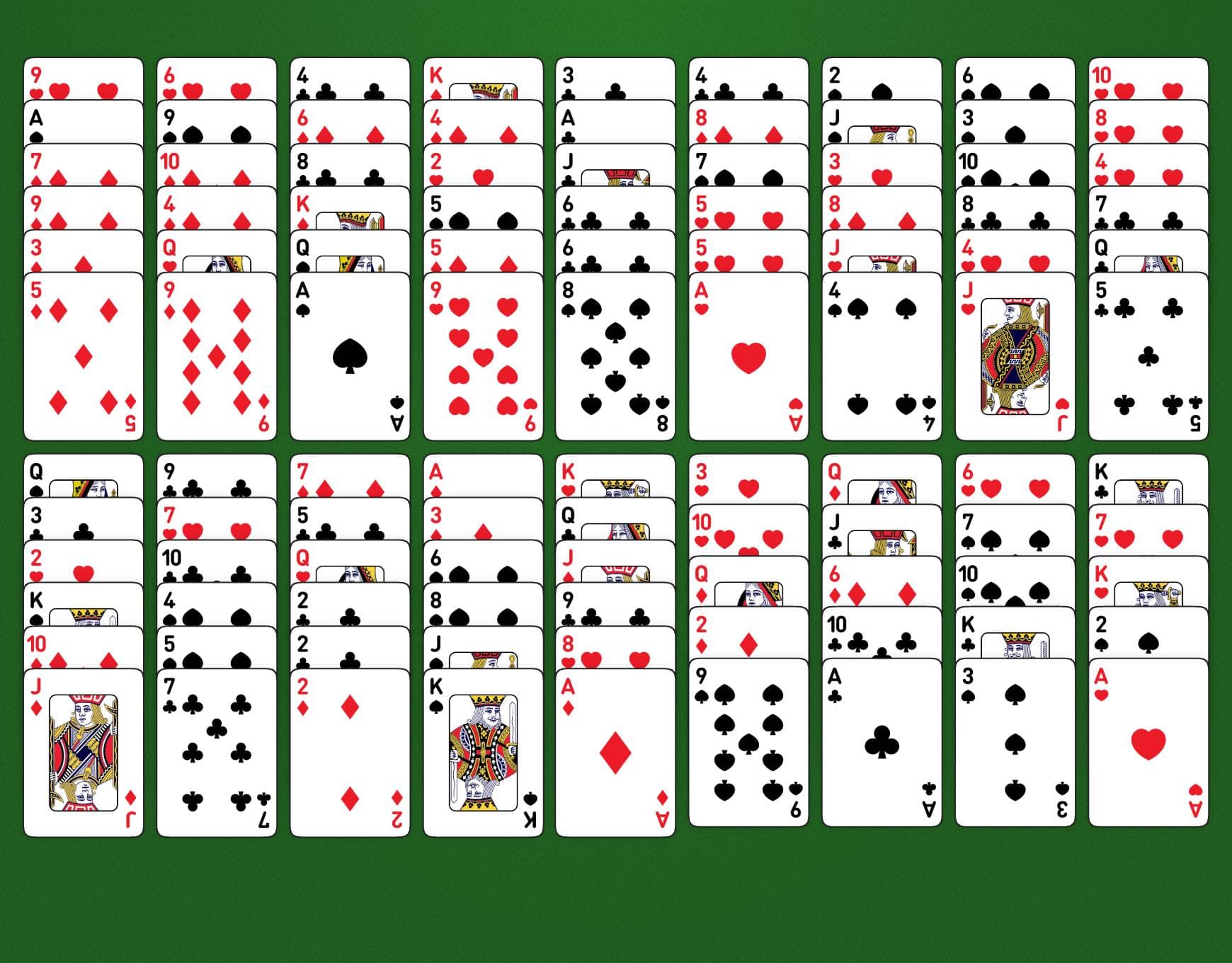 Spielaufbau von Double Fourteens