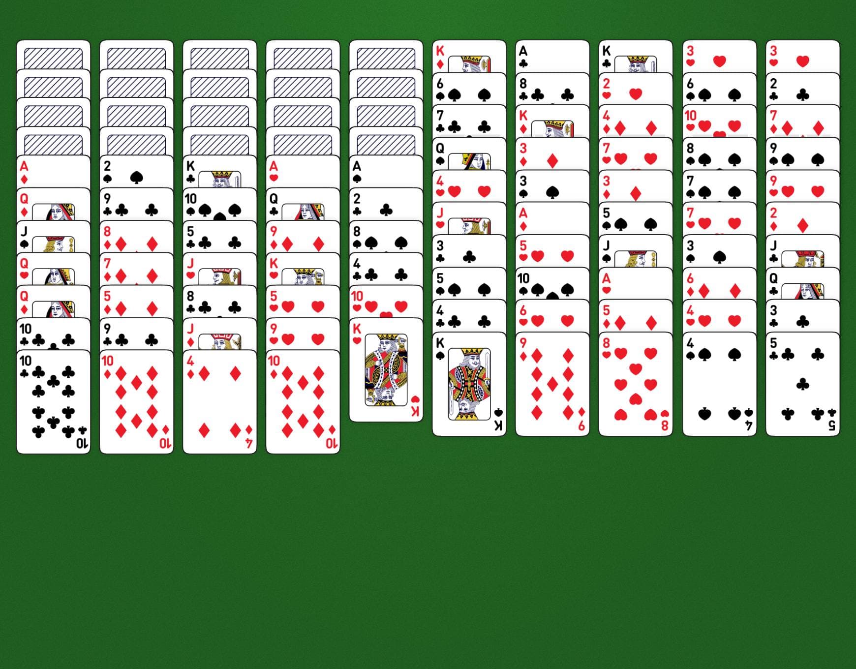 Disposition du jeu Double Scorpion
