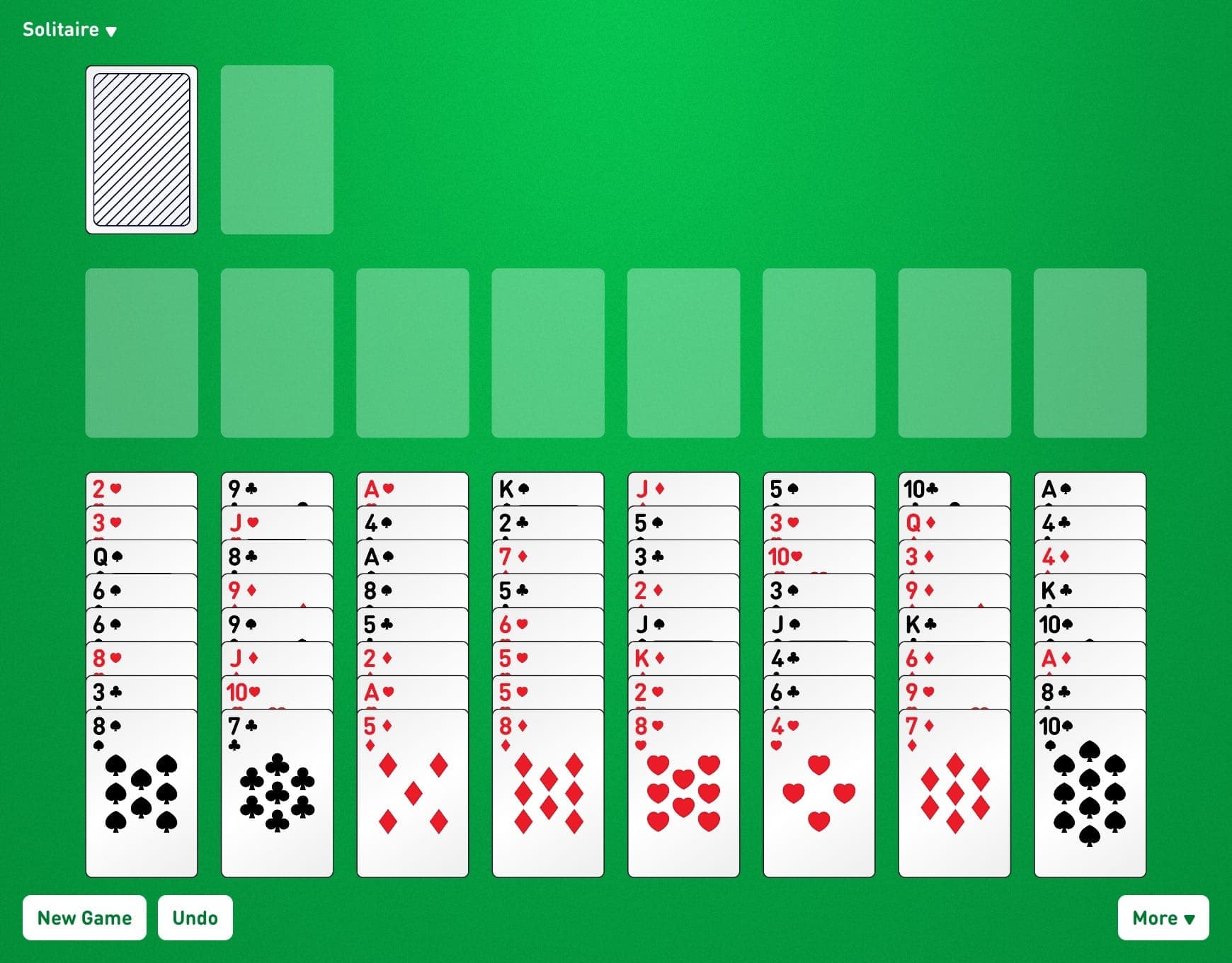 Eight by Eight Game Layout