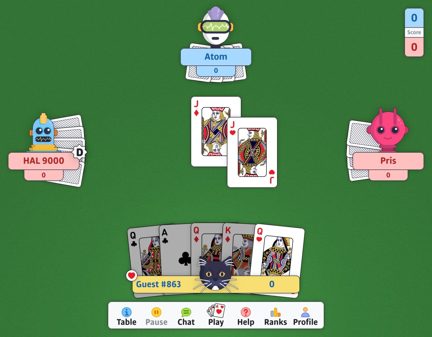 Play euchre