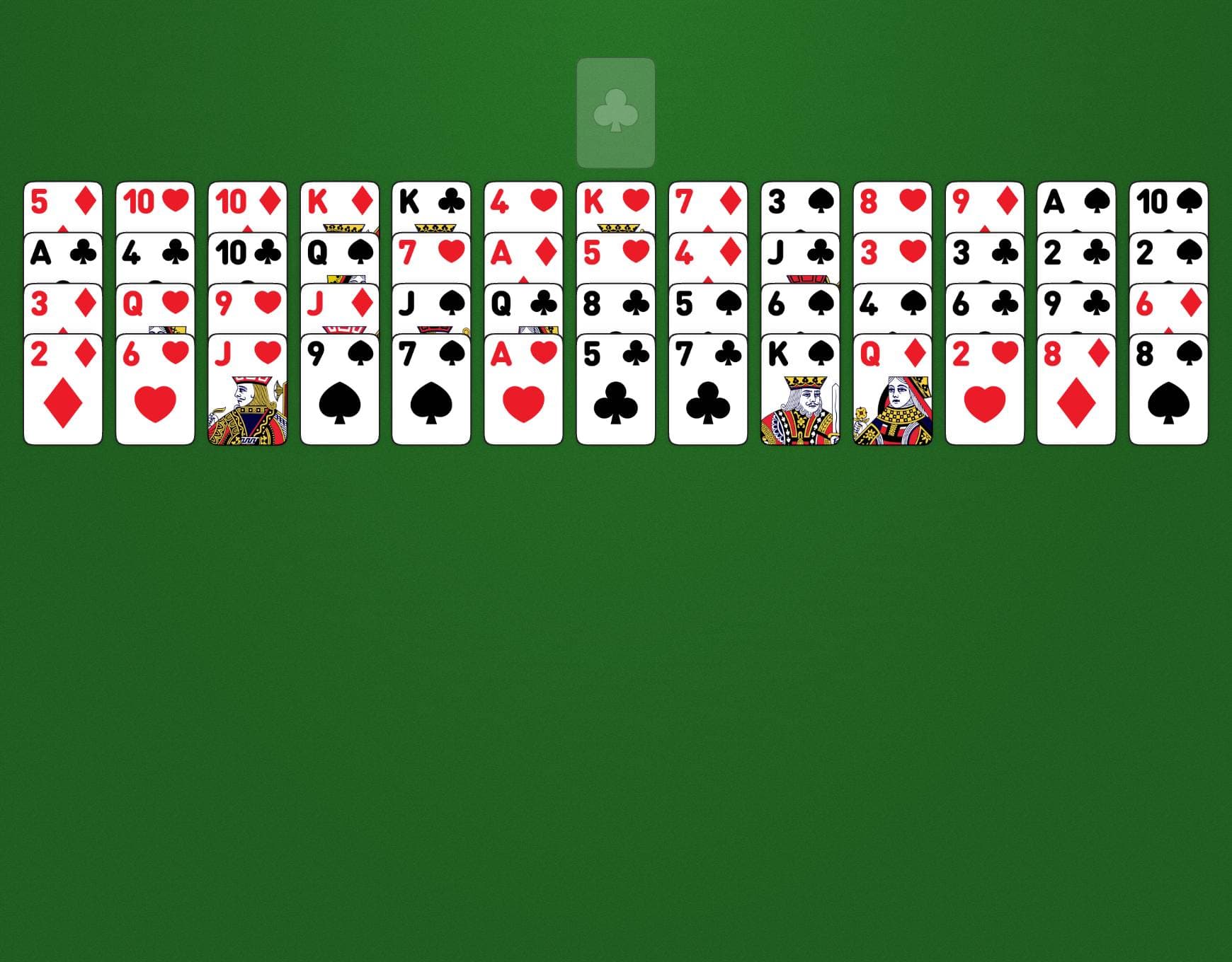 Four Leaf Clovers Game Layout