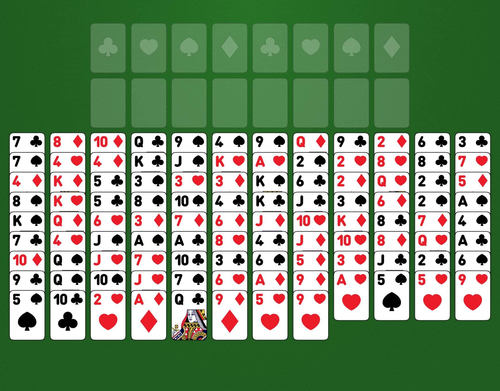 Play FreeCell Duplex