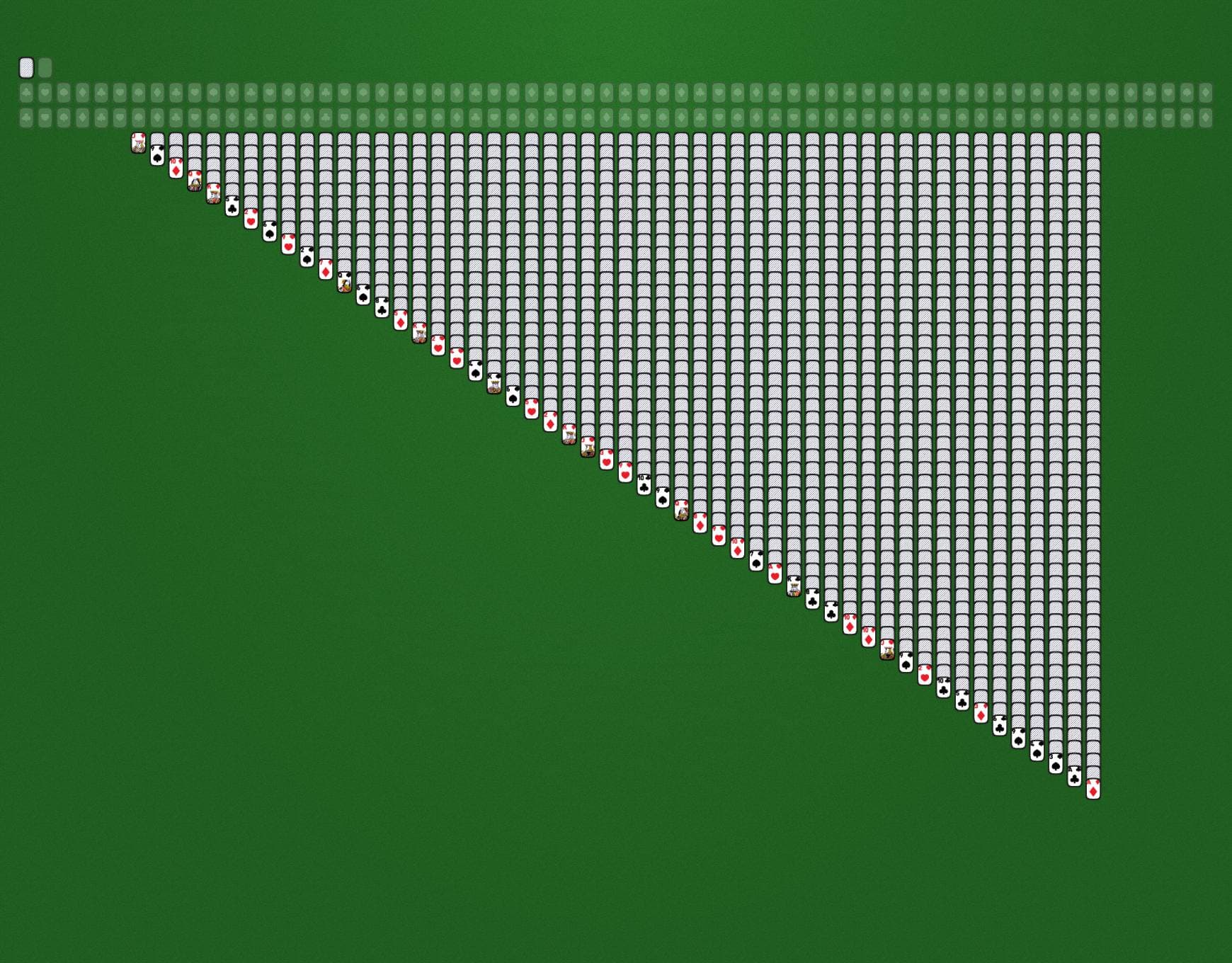 Insane Klondike Game Layout