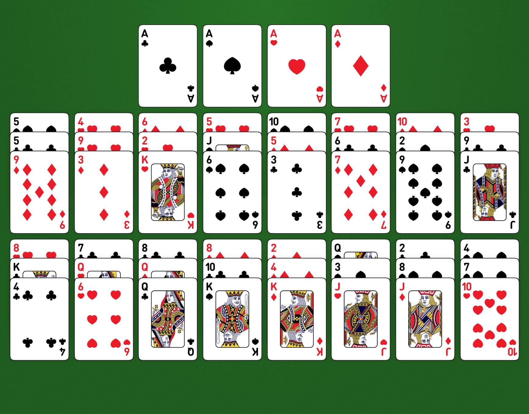 Disposition du jeu Midnight Clover