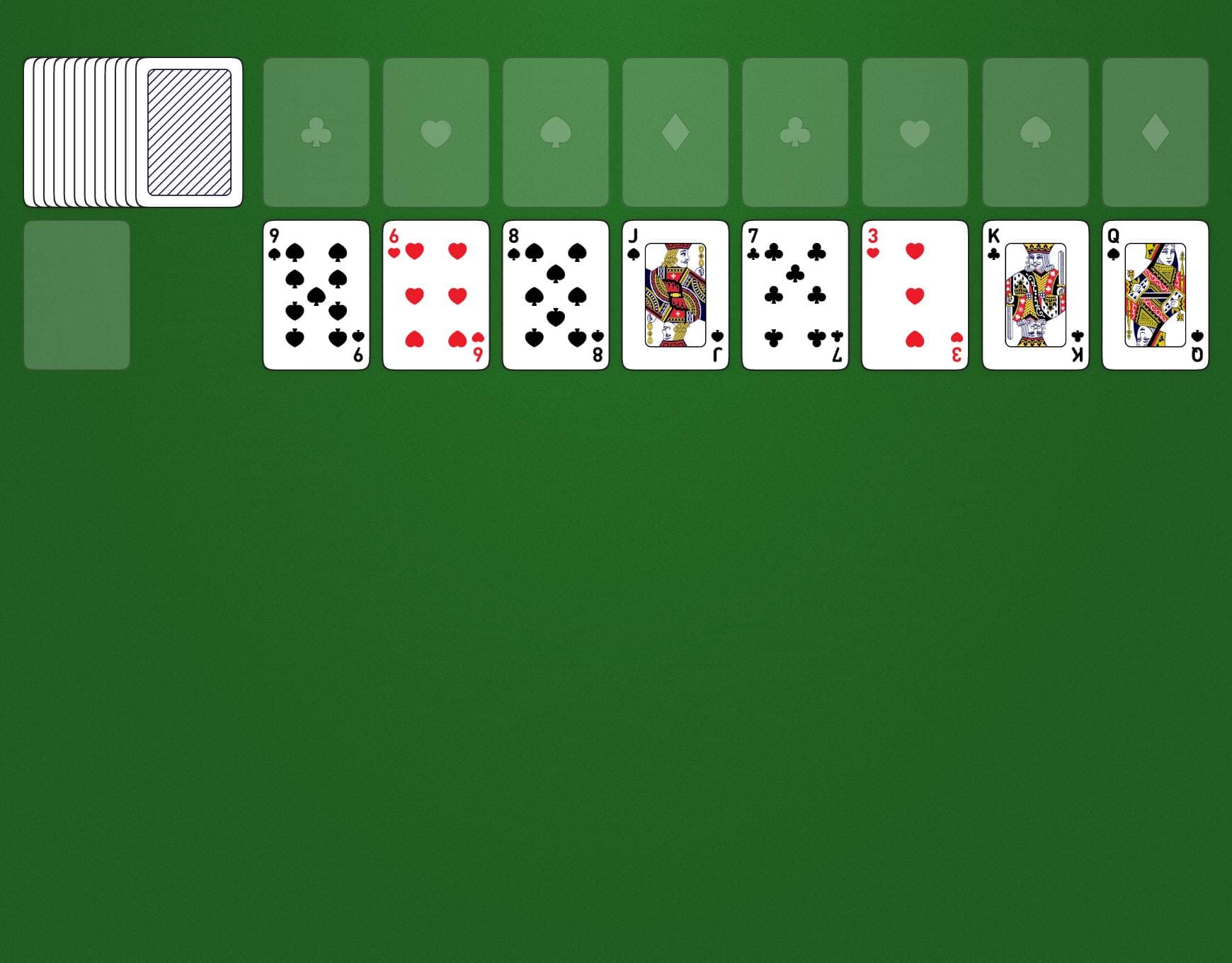 Disposition du jeu Miss Milligan