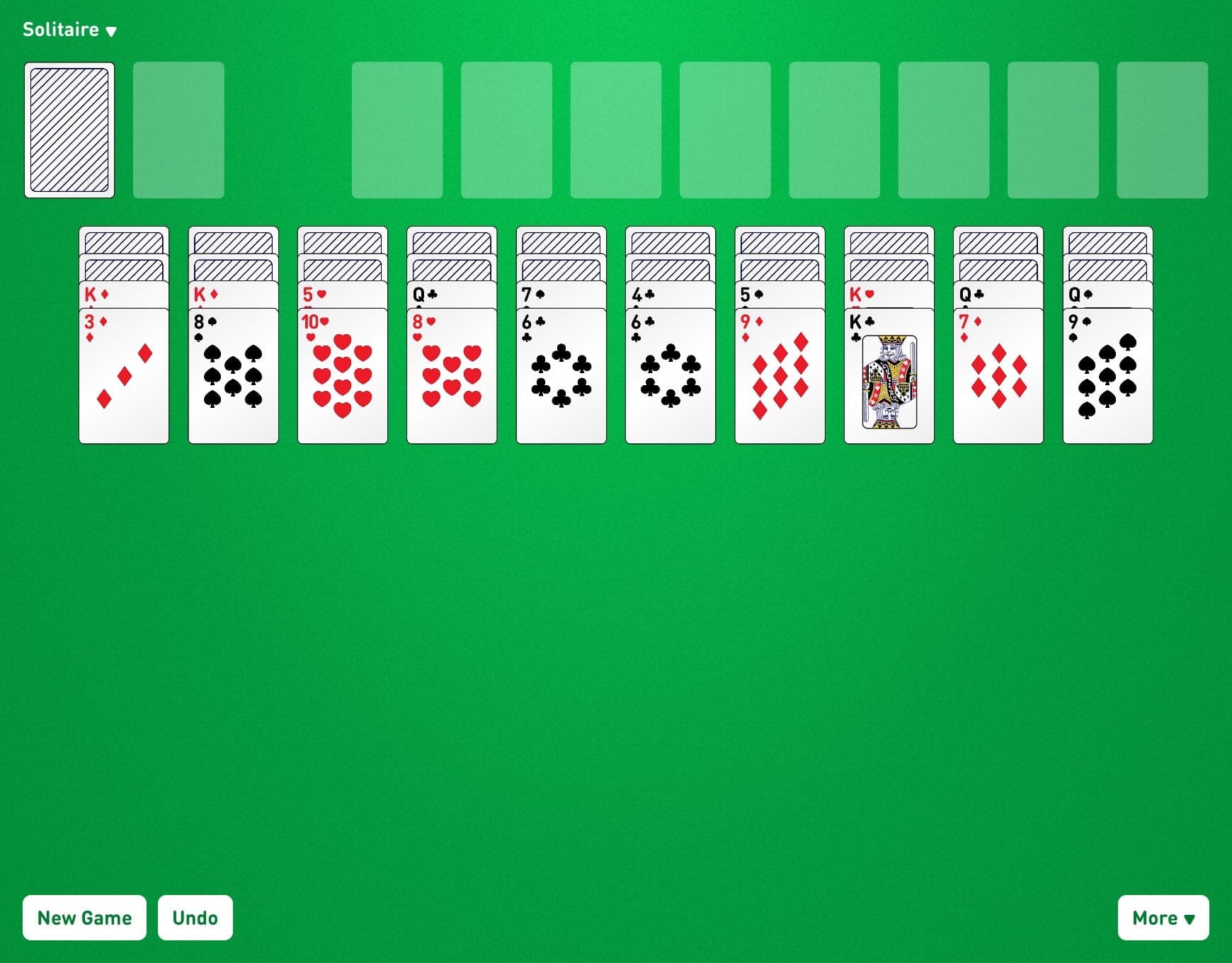 Number Ten Game Layout