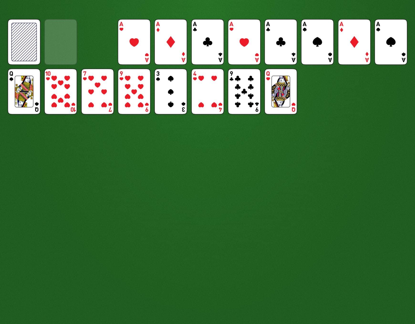 Disposition du jeu Red and Black