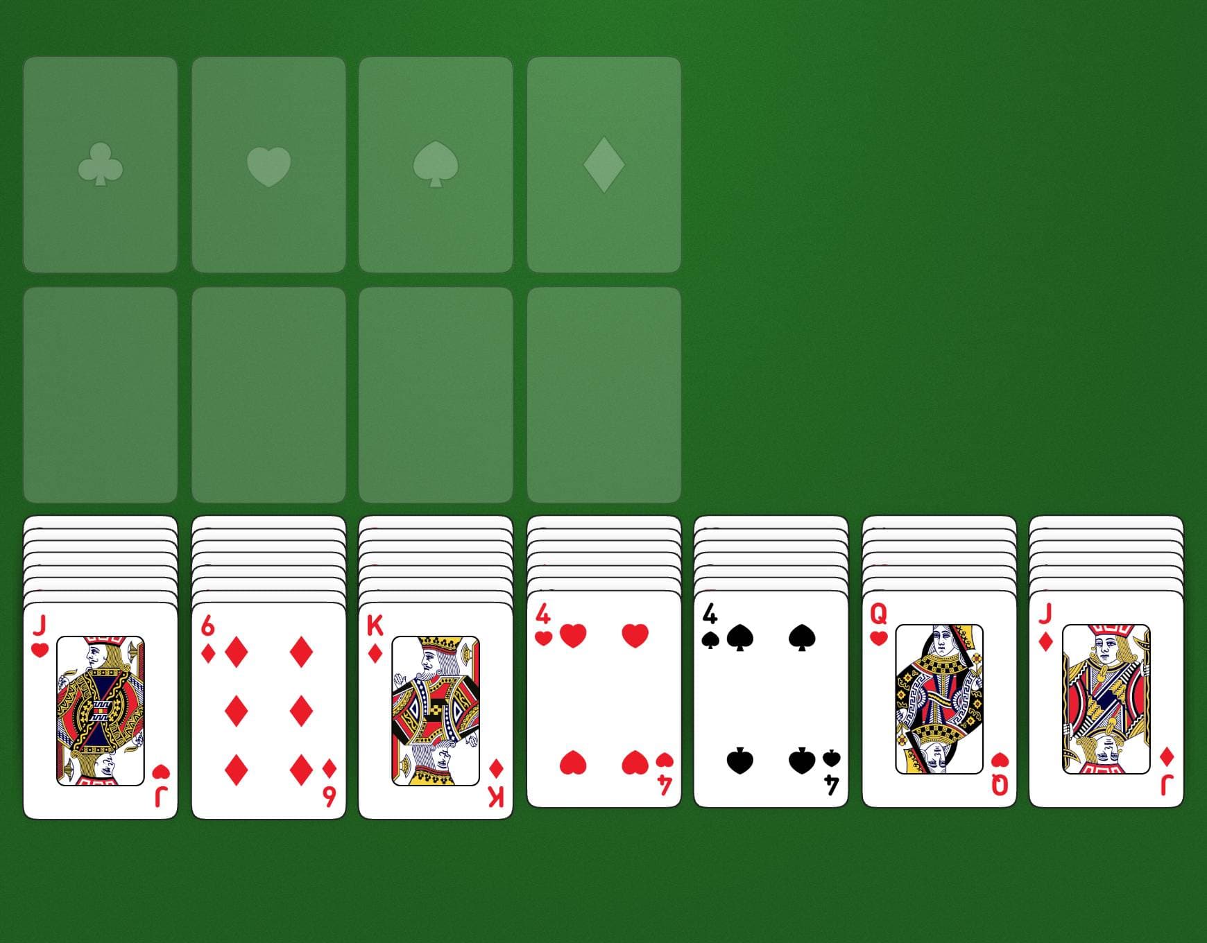 Spielaufbau von Seven by Four