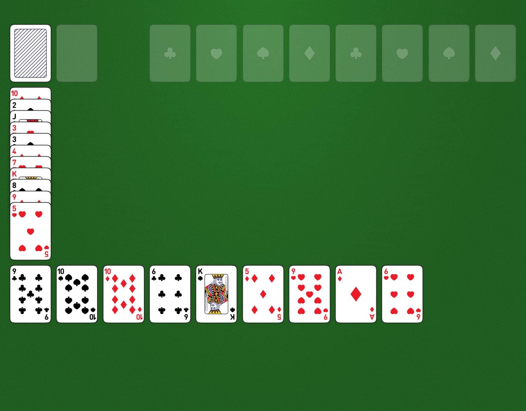 Disposizione di gioco di Signora