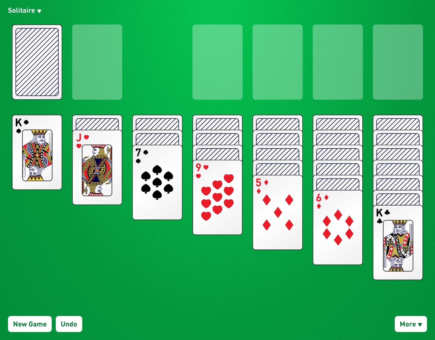 Three Shuffles Game Layout