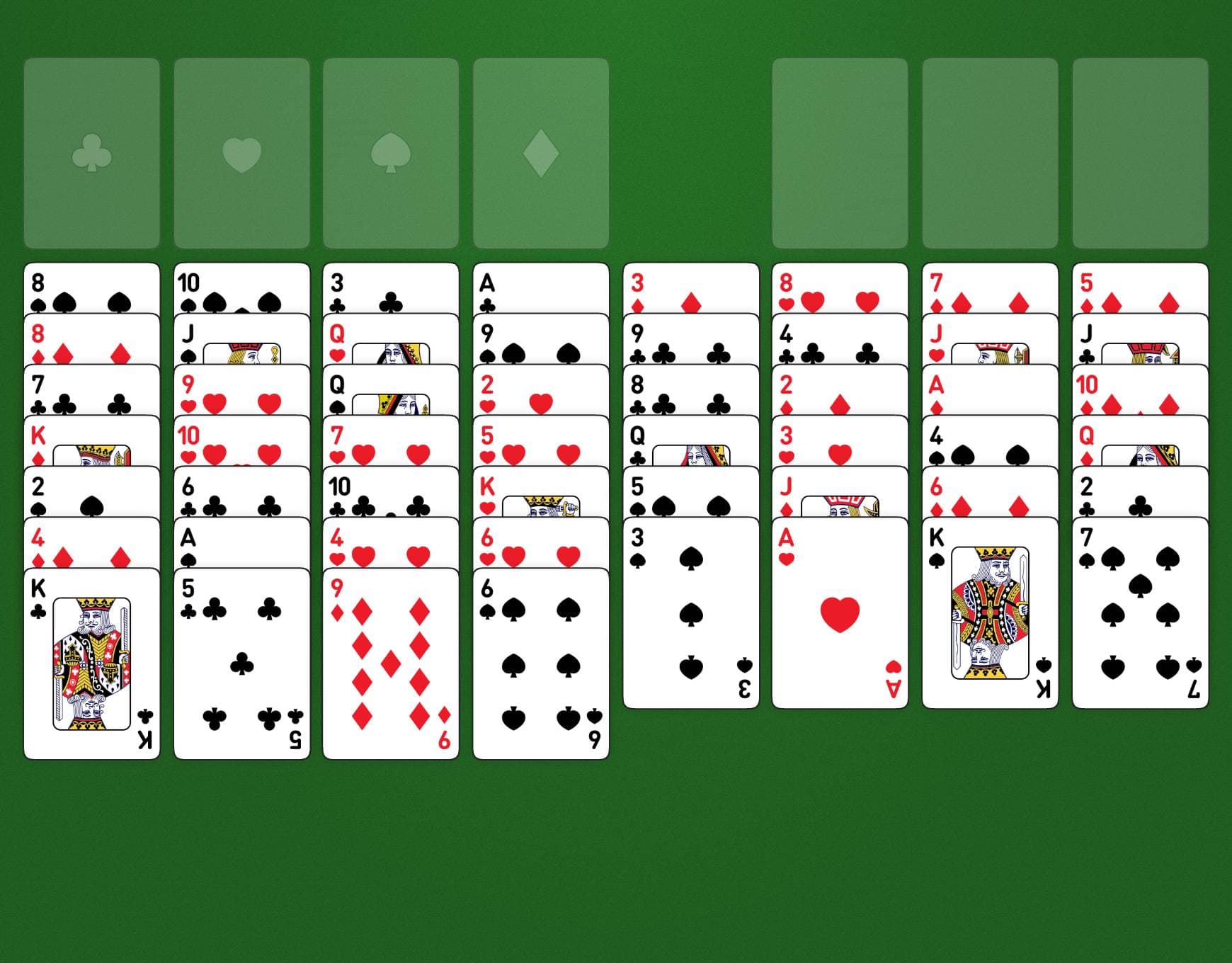 Disposizione del gioco ThreeCell