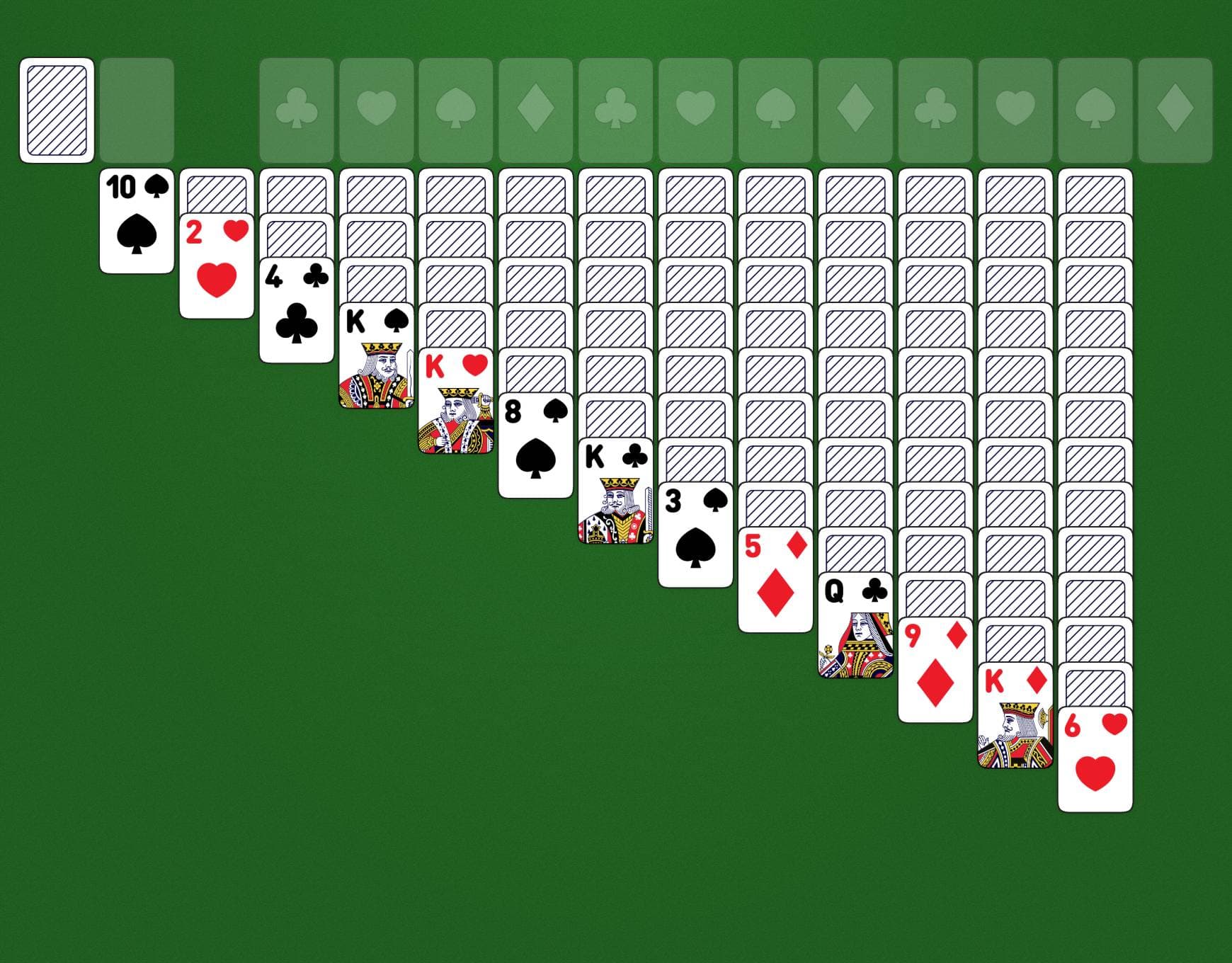 Triple Klondike Game Layout