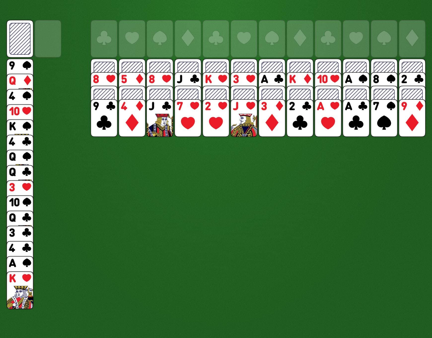 Disposition du jeu Triple Minerva