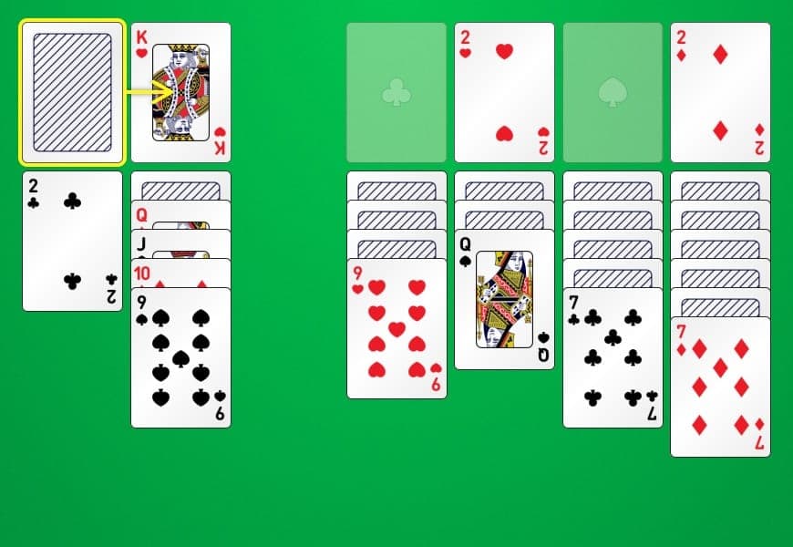 Regeln zum Spielen des klassischen Solitär